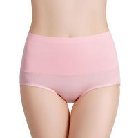 Bragas de cintura alta para mujer, ropa interior de algodón de talla grande, sólida, Sexy, sin costuras, íntima, 3 piezas por lote - details 6