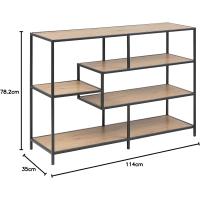 Librería de 4 Estantes 35 x 114 x 78.2 cm Acabado con Efecto de Roble Antes era Movian - details 8