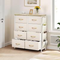 Cajón de Tela Cómodo con 8 Cajones Extraíbles Ideal para Sala de Estar, Dormitorio, Habitación Infantil Marrón - details 1