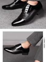 Exquisita artesanía, nuevo estilo asequible de zapatos de pantorrilla para uso formal de negocios para hombres y diseño de cuero grande. - details 6