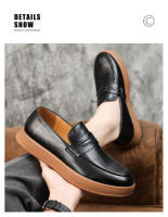 Mocasines zapatos de cuero casuales de verano para hombres zapatos cómodos y transpirables Doudou cubren los pies - details 8