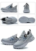 Zapatos de Seguridad Ligeros con Cierre de Gancho y Bucle Zapatillas de Trabajo Transpirables para Hombres Anti-Perforación de Corte Bajo Punta de Acero - details 21