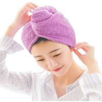 Secador de Cabello de Microfibra Mágica Secado Rápido Absorción de Agua Gorro de Baño para Mujeres - details 5