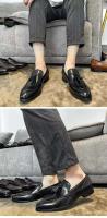 Zapatos náuticos casuales de cuero para hombre con suela de goma suave de nuevo diseñador - details 3