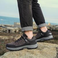Zapatillas de senderismo al aire libre para hombre, zapatos de Trekking con cordones, para escalada de montaña, transpirables - details 5