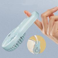 Mini ventilador portátil de mano, 3 engranajes, gancho para montañismo, pequeño ventilador eléctrico, ventilador de escritorio recargable de bajo ruido - details 6