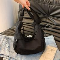 Bolso de hombro lavado de gran capacidad para mujer, bandolera de nailon informal, bolso de Dumpling de Corea de Color sólido para verano - details 19