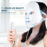 Foreverlily Máscara Facial LED de 7 Colores Terapia de Fotones para Eliminar Arrugas y Acné - details 15