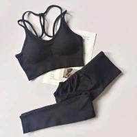 Conjunto de sujetador deportivo para mujer, malla profesional para levantamiento de cadera, FINESS, amortiguador, correr, Tre de yoga, ropa de entrenamiento, 2 - details 11