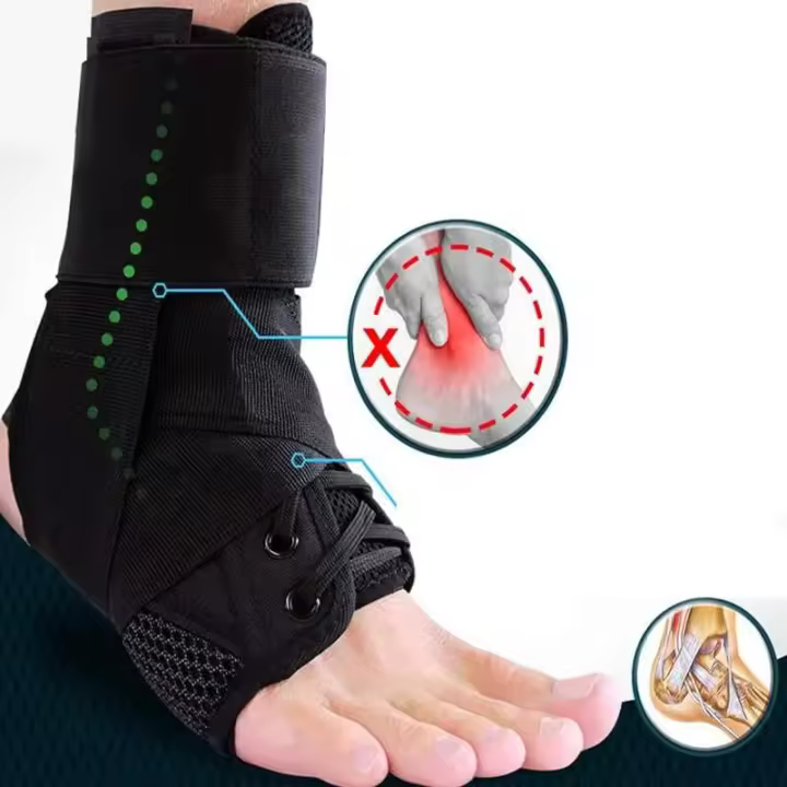 Correas para tobillos, protectores de soporte de seguridad deportiva, esguinces, esguinces de ligamentos, fracturas de tobillo - 1