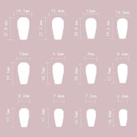 Degenerado en uñas largas prensadas de almendra negra roja, colorete, rosa, ballet, puntas de uñas postizas removibles para mujeres y niñas, 24. - details 7