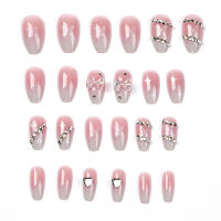 Uñas postizas de cobertura total, 24 piezas, perfectas para salón de uñas profesional, arte DIY - details 6