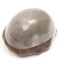 Pelucas de Cabello Humano Natural Base de Piel Delgada 6 Pulgadas de Longitud Color Ondulado - details 6
