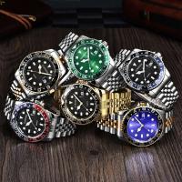 Relojes de marca famosa de lujo para hombres, relojes de cuarzo con calendario informal y banda de acero inoxidable a la moda para estudiantes y niños, relojes masculinos verdes 2024 - details 14