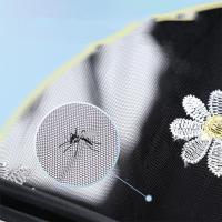 Mosquitera para cochecito de bebé con diseño de margaritas y flores, accesorios de cochecito de bebé, cubierta completa con cremallera, mosquitera, dosel de malla de verano - details 4