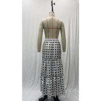 Falda estilo corrida de toros, lunares, vestido largo multicapa, suelto y con dobladillo grande - details 26
