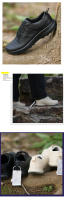 Zapatillas de cuero de primera calidad para hombres Transpirables, cómodas, impermeables, antideslizantes, resistentes al desgaste Ideales para senderismo al aire libre - details 5