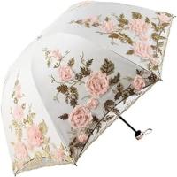beige lace umbrella