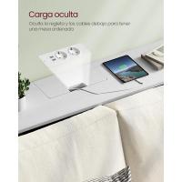 Mueble Bajo con Multienchufe Sofá de 2 Compartimentos Carga Oculta Ahorro de Espacio - details 4