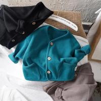 Moda coreana abrigo para niños cárdigan de manga larga otoño bebés niñas algodón Casual Top abrigos chaqueta primavera - details 11