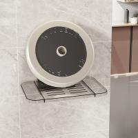 Estante de almacenamiento para enrutador Wifi inalámbrico con ventosa, soporte de almacenamiento montado en la pared transparente sin taladro, ahorro de espacio extraíble - details 8