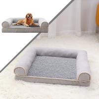 Sofá cuadrado para perro, cama para dormir profundamente, estera gruesa y cálida para perros pequeños, medianos y grandes - details 0