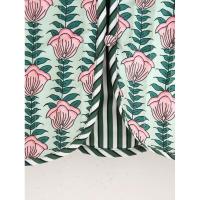 BUNO-Nueva chaqueta informal de algodón acolchada con estampado floral y cuello redondo para mujer, abrigo elegante de manga larga con botones y abertura - details 14
