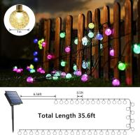 Guirnalda de luces solares para exteriores, 12M, 100 LED, impermeables, 8 modos, para interior y exterior, para jardín, Patio, fiesta - details 7