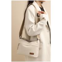 Nylon ligero multicapa bolsa de nylon de gran capacidad mujer nuevo casual impermeable portátil moda un hombro crossbody pequeño bolsa cuadrada - details 2