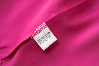 Vestido de traje informal para mujer, chaqueta de manga de tres cuartos, cuello en V, botones, Rosa S - details 13
