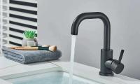 Grifo de lavabo de acero inoxidable 304, mezclador de lavado en frío y caliente, grúa con rotación de 360 ​​grados, grifos de fregadero, grifo de Palanca única para Baño - details 0
