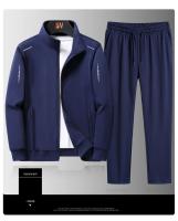 Traje deportivo informal de alta calidad para hombre, chaqueta elegante, top y pantalones, 95% POLIÉSTER + 5% spandex - details 3