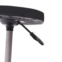 Taburete de garaje con ruedas, asiento ajustable para taller mecánico con 5 ruedas, acero de 300 libras + PU para interiores, varios talleres de reparación/mantenimiento de automóviles, oficinas - details 4