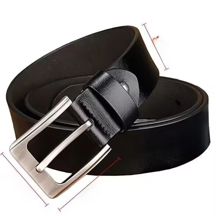 Cinturón De Cuero Genuino Para Hombres Tallas Grandes 130cm Hasta 170cm Cinturón De Cuero De Vaca De Alta Calidad Moda Para Jeans Casual - 1