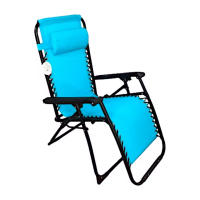 Arrancar eléctrico |   Tumbona Reclinable y Plegable Gravedad Cero - Sillón con Respaldo Alto y Reposapiés para Piscina, Camping y Jardín - details 9