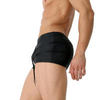Jessborn-pantalones de natación de ángulo plano para hombre, Bóxer profesional de nailon, color sólido, para la playa - details 4