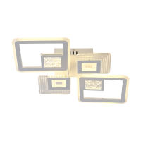 Lámpara de techo acrílica moderna con LED incorporado de 46W controlable por remoto para iluminación de porche y dormitorio con Montaje flush - details 9