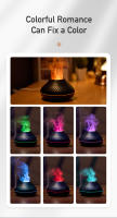Difusor de Aroma Volcánico Humidificador de Aire USB con Diseño de Llama Colorida Máquina de Aromaterapia Portátil para Casa y Coche - details 7