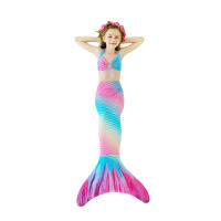 Traje de baño de cola de sirena para niñas, ropa de playa, Bikini, 2023 - details 7
