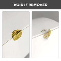 Pegatina Holográfica Dorada de 1.5cm A Prueba de Trasbarros Sello de Garantía Vacío - details 5
