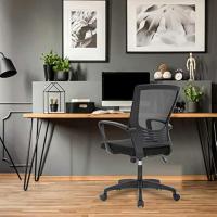 Silla de Oficina o Escritorio ergonómica con Soporte Lumbar y Respaldo de Malla Transpirable. Altura Regulable. Giratoria - details 3