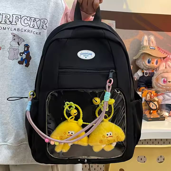 Nuevo, viaje, desmontable, niña, mochila, estudiante, transparente, mochila escolar, personalidad, fresco y dulce. - 1