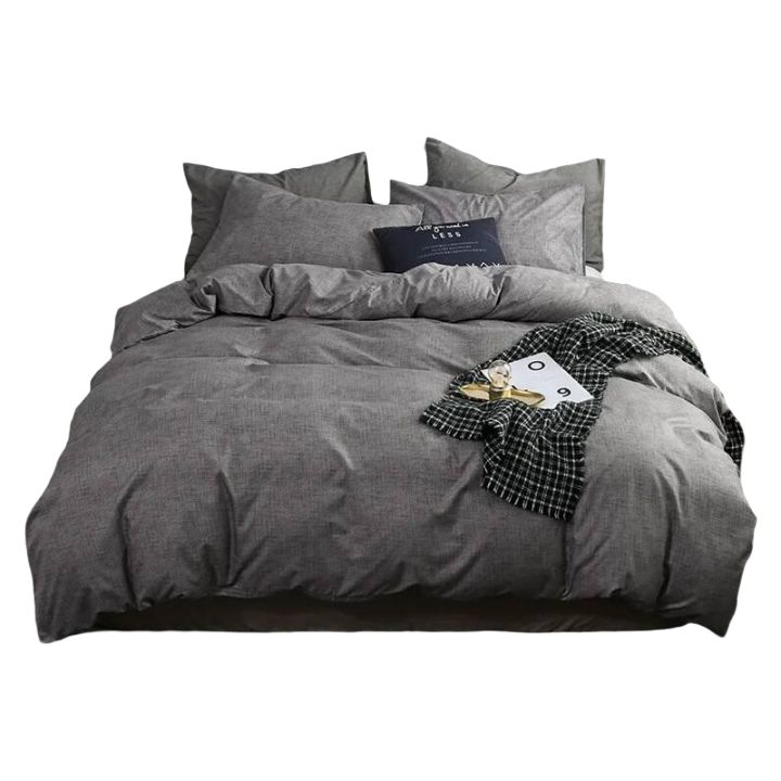 Juego de Edredón de Color Sólido de 2/3 Piezas, Juego de Ropa de Cama Súper Suave Tamaño Queen y King, Funda de Edredón y Fundas de Almohada para Cama Individual y Doble