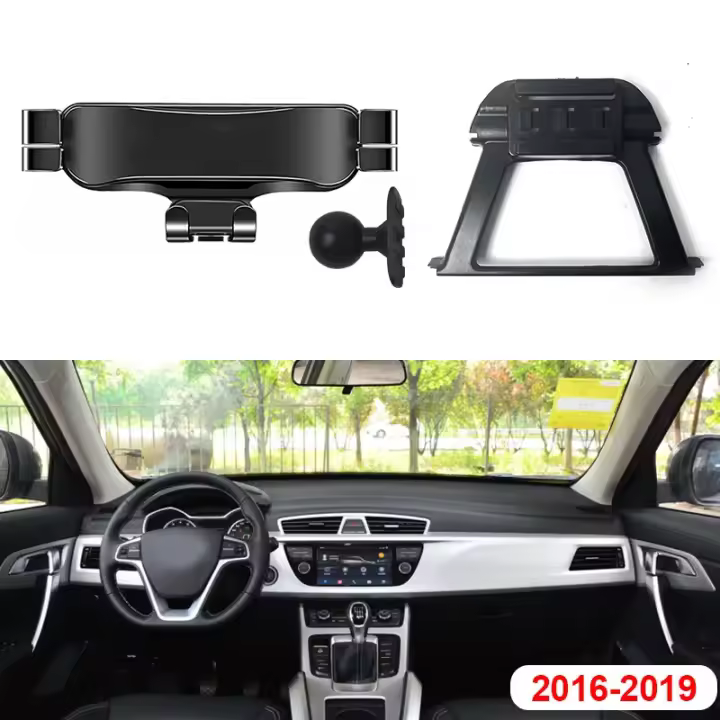 Soporte de Montaje de Dispositivo Electrónico Portátil Vtear Soporte Extensible para Teléfonos Móviles Resistente al Agua Adecuado para Geely Atlas 16-19 - 1