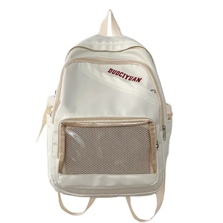 Exposición de cómics, estudiante, mochila escolar, niña, insignia, mochila, mochila, transparente, fresco y dulce, nailon. - 1
