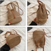 Bolso de Verano para Mujeres Bolso de Hombro de Paja Bolsa Top Mate de Ratán Bolso de Mano Casual de Raffia Crochet Bolso de Playa - details 24