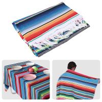Manta mexicana para fiesta de Yoga, Sarape, Alfombra de Picnic, mantel, varilla caliente, 120x180cm - details 0