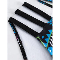 Traje de baño de dos piezas con lazo cruzado frontal para mujer, traje de baño de bikini sexy estampado de estilo étnico - details 29