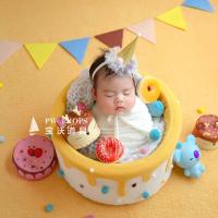 Foto de Bebé Recién Nacido Tela de Algodón Retro para Diapers, Sombreros, Almohadas, Accesorios de Recién Nacido, Falda Ense, Dinosaurio Mamuruko - details 4