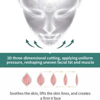 El levantamiento reutilizable 3D vende adelgazamiento, moldeador en V, estiramiento completo, mascarilla facial delgada, cuidado de la piel de belleza, mejillas antiarrugas para dormir - details 5